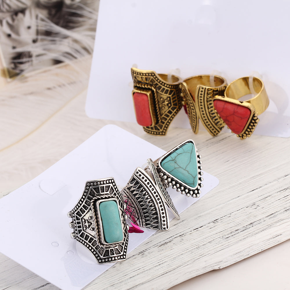 Boho Stone Vintage Ring