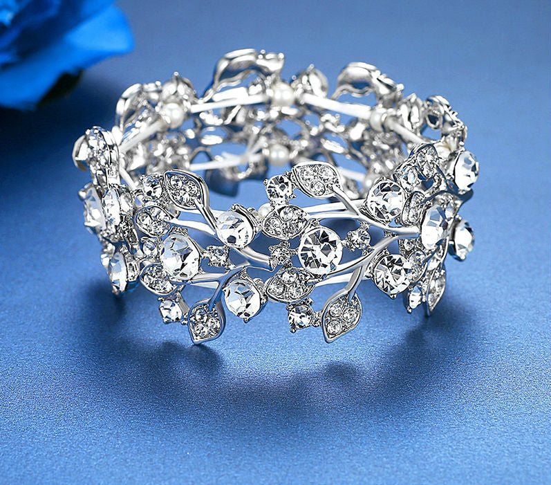 Luxury Crystal Leaf Bracelets