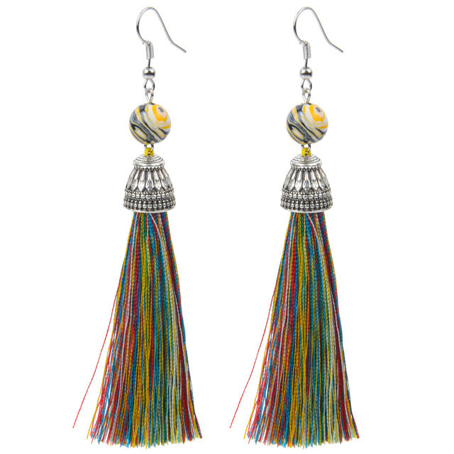 Lava Tiger Eye Natural Stone Earrings